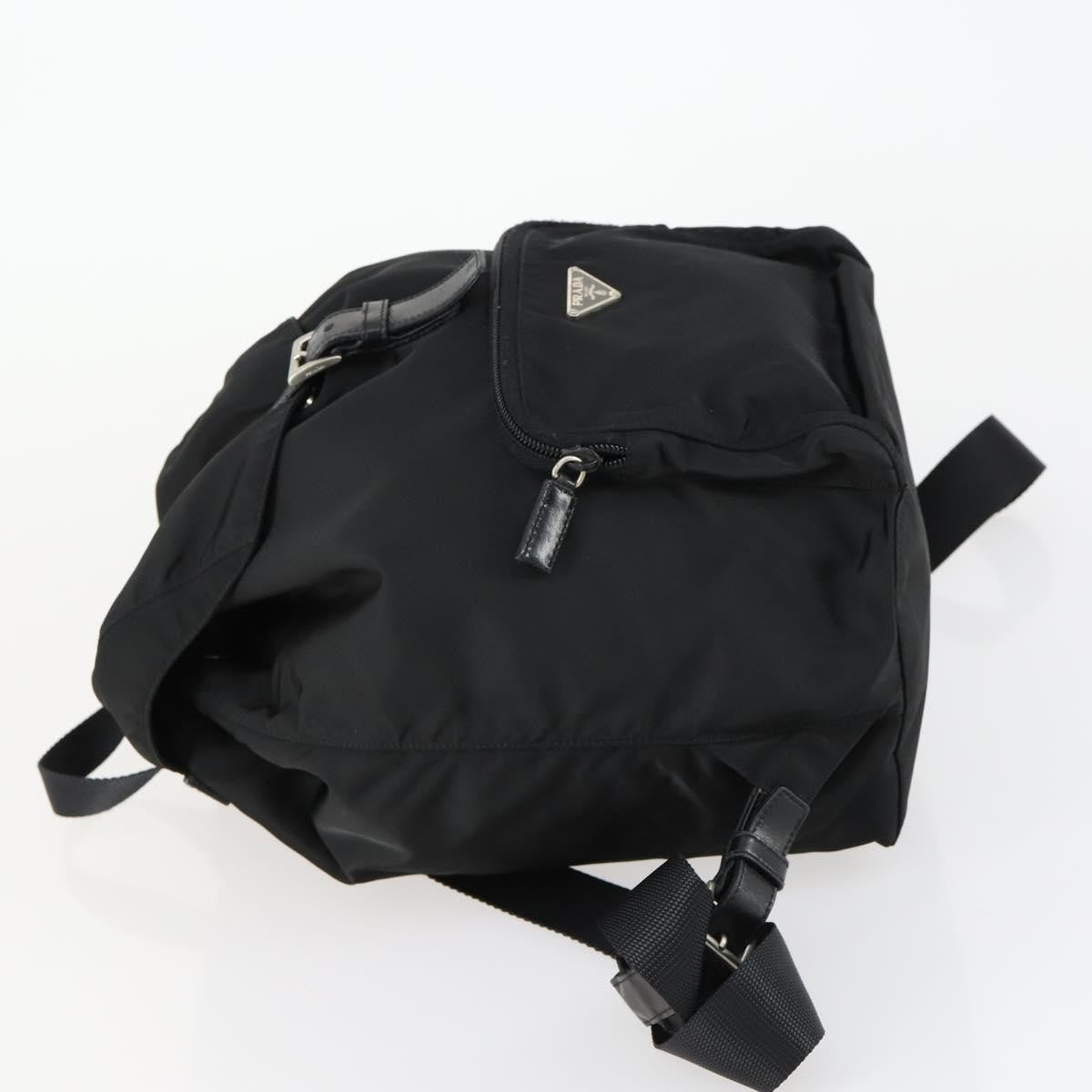 Prada Front Pocket Backpack Tessuto, BLACK, NYLON, Backpack