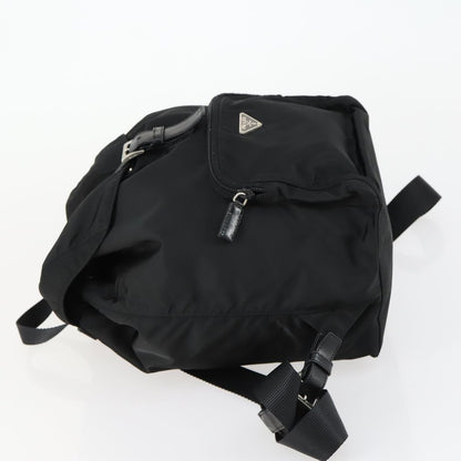 Prada Front Pocket Backpack Tessuto, BLACK, NYLON, Backpack