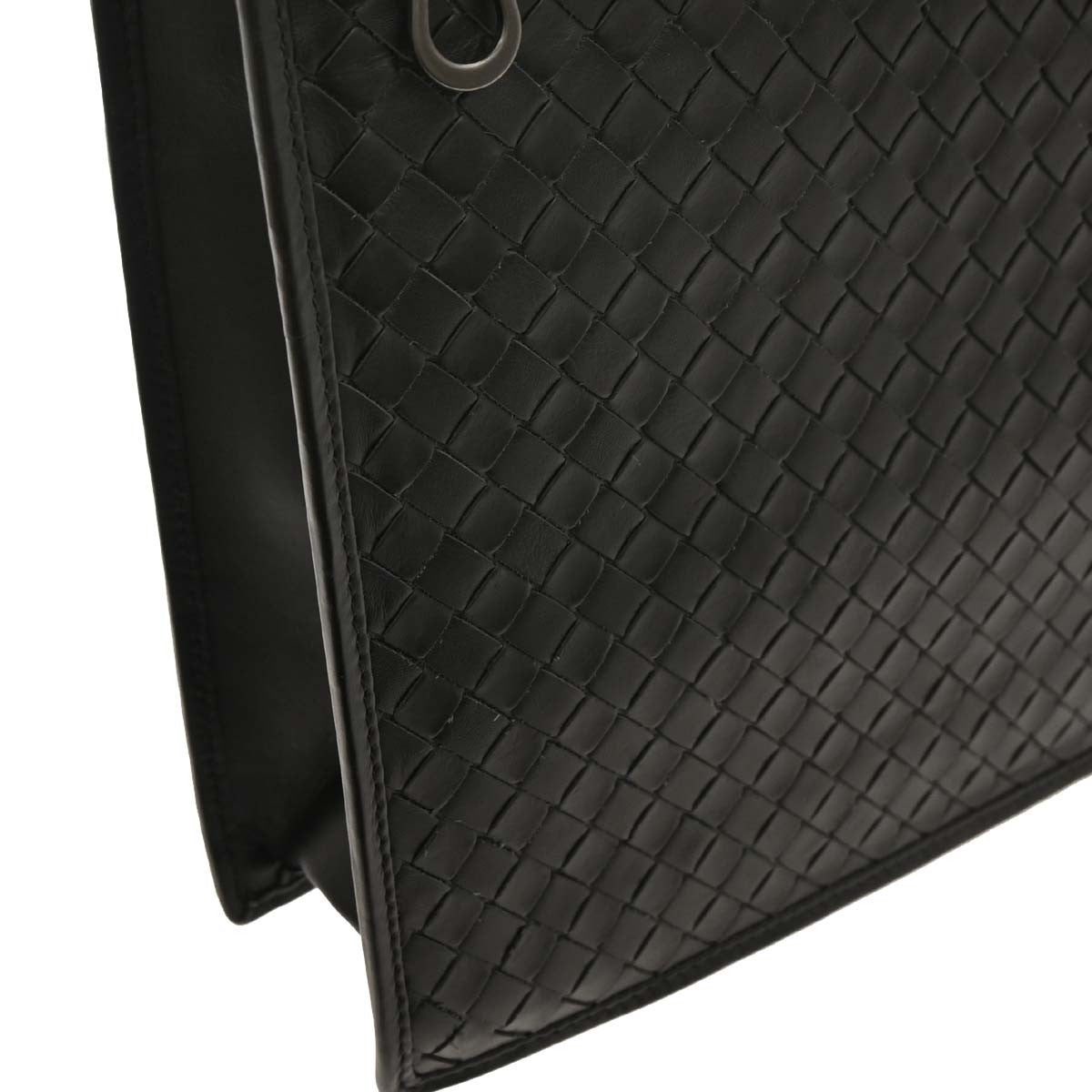 Bottega Veneta Intrecciato Briefcase Leather, BLACK, LEATHER, Briefcase