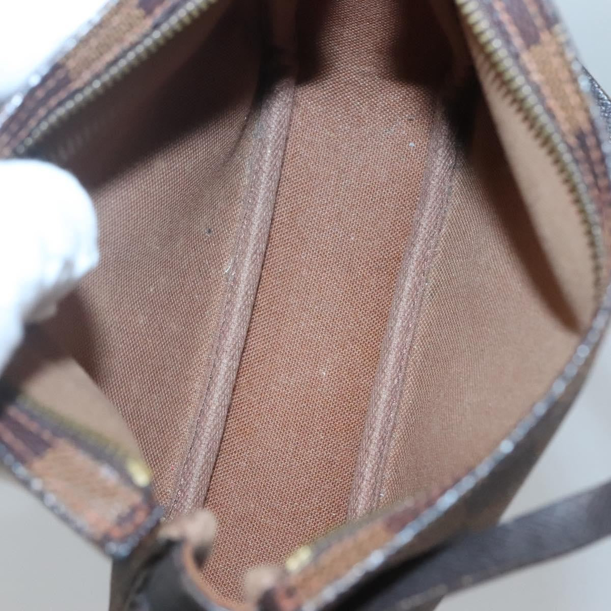 Louis Vuitton Trousse Make Up Bag Damier, BROWN, CANVAS, Clutche & pouche