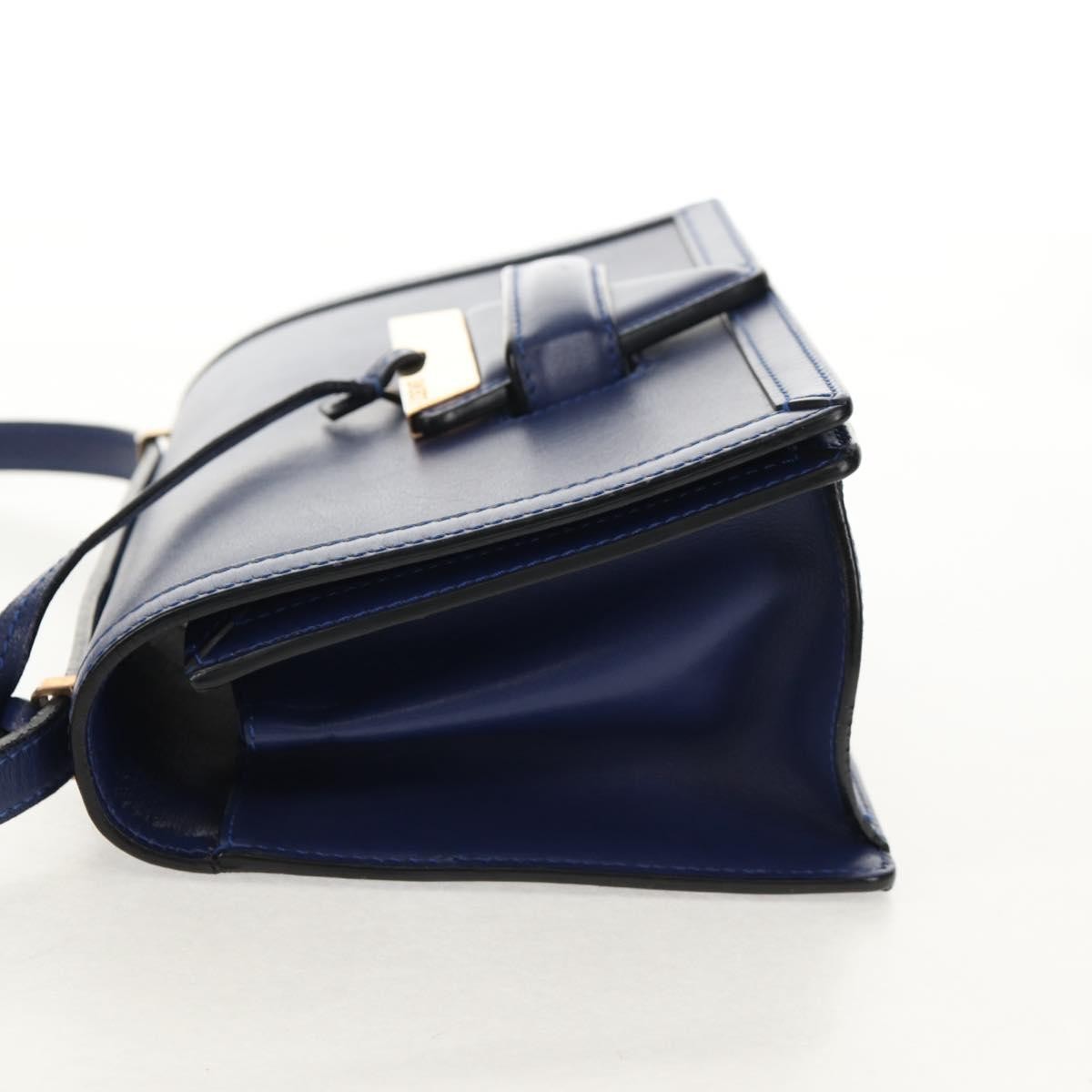 Loewe Barcelona Shoulder Bag Leather, BLUE, LEATHER, Shoulder bag