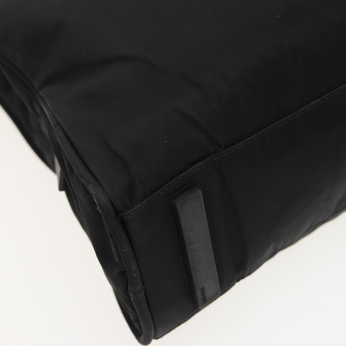 Prada Bowling Shoulder Bag Tessuto, BLACK, NYLON, Shoulder bag