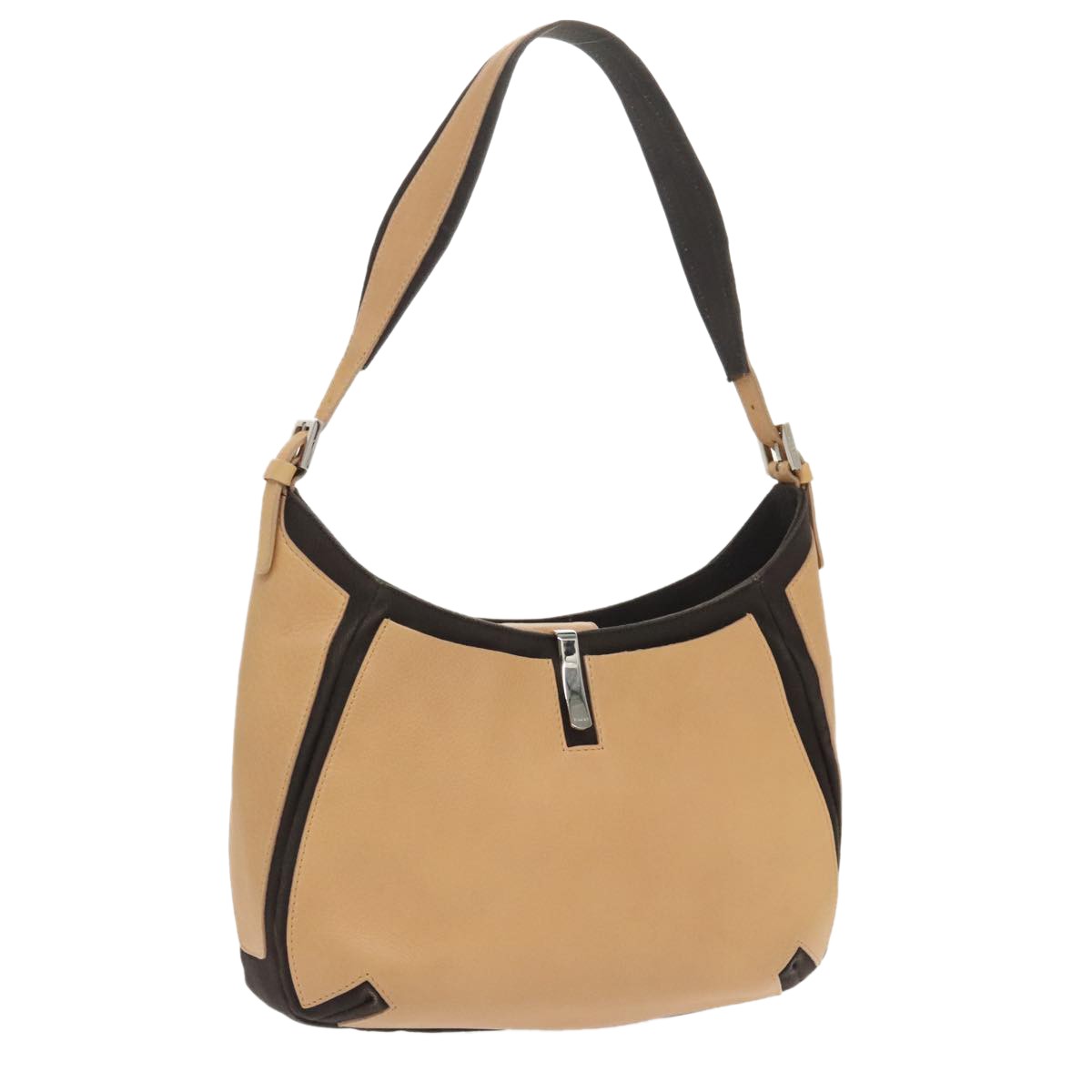 Bally Vintage Shoulder Bag Leather, BEIGE, LEATHER, Shoulder bag