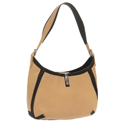 Bally Vintage Shoulder Bag Leather, BEIGE, LEATHER, Shoulder bag