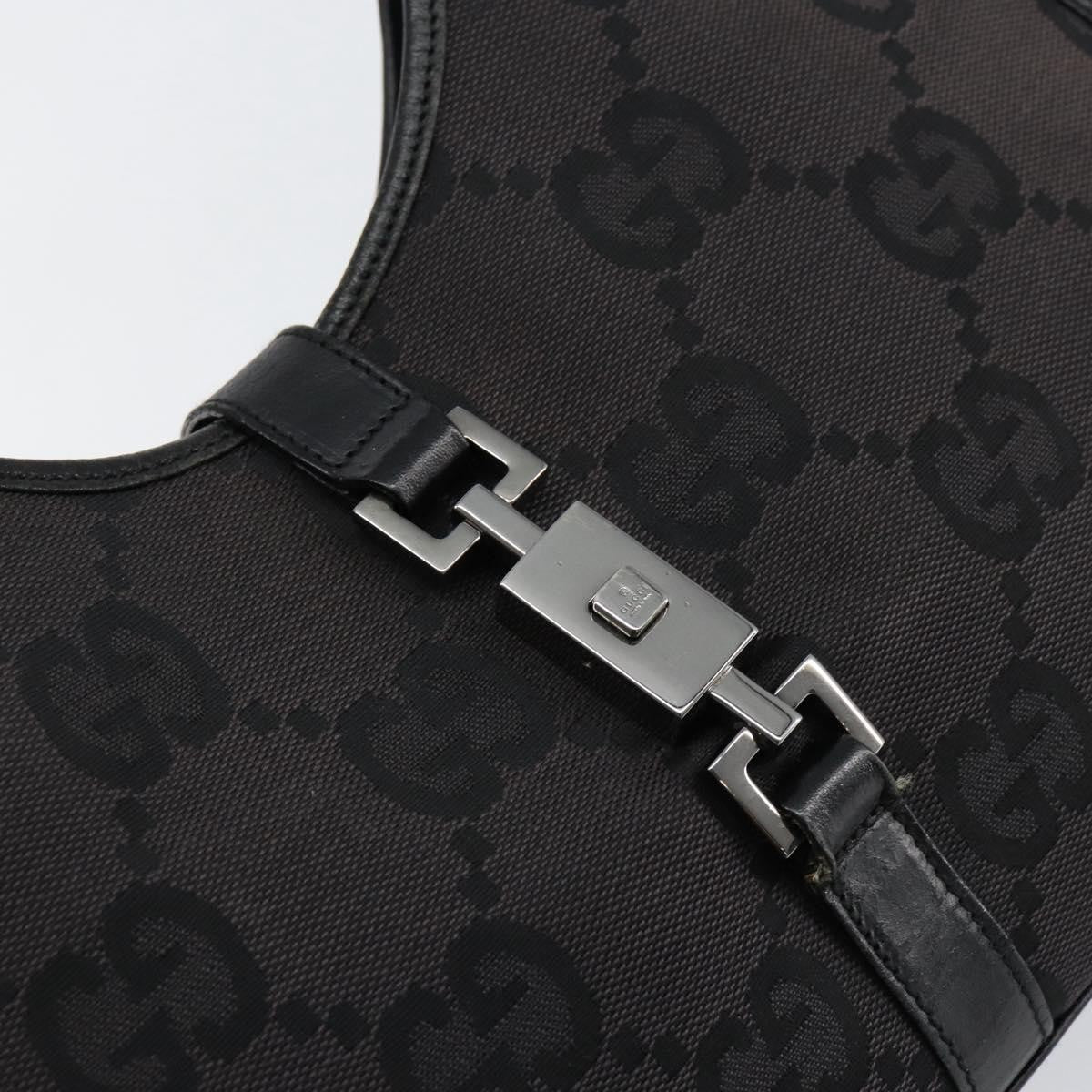 Gucci Vintage Jackie Handbag Canvas, BLACK, CANVAS, Handbag
