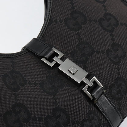 Gucci Vintage Jackie Handbag Canvas, BLACK, CANVAS, Handbag