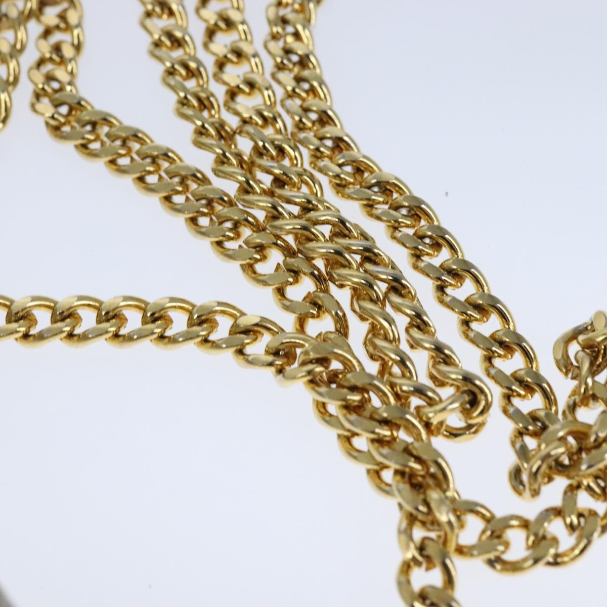 Christian Dior Vintage Honeycomb chain Canvas, BEIGE, CANVAS, Shoulder bag