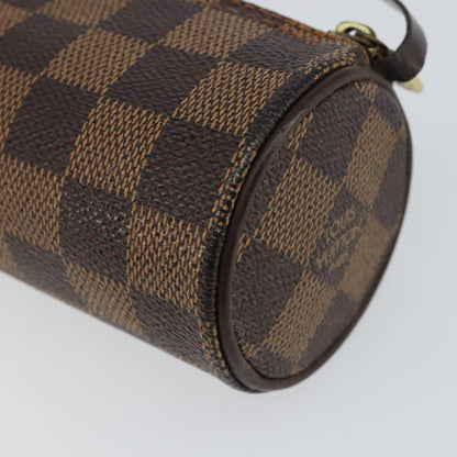 Louis Vuitton Papillon Pochette Damier, BROWN, CANVAS, Clutche & pouche