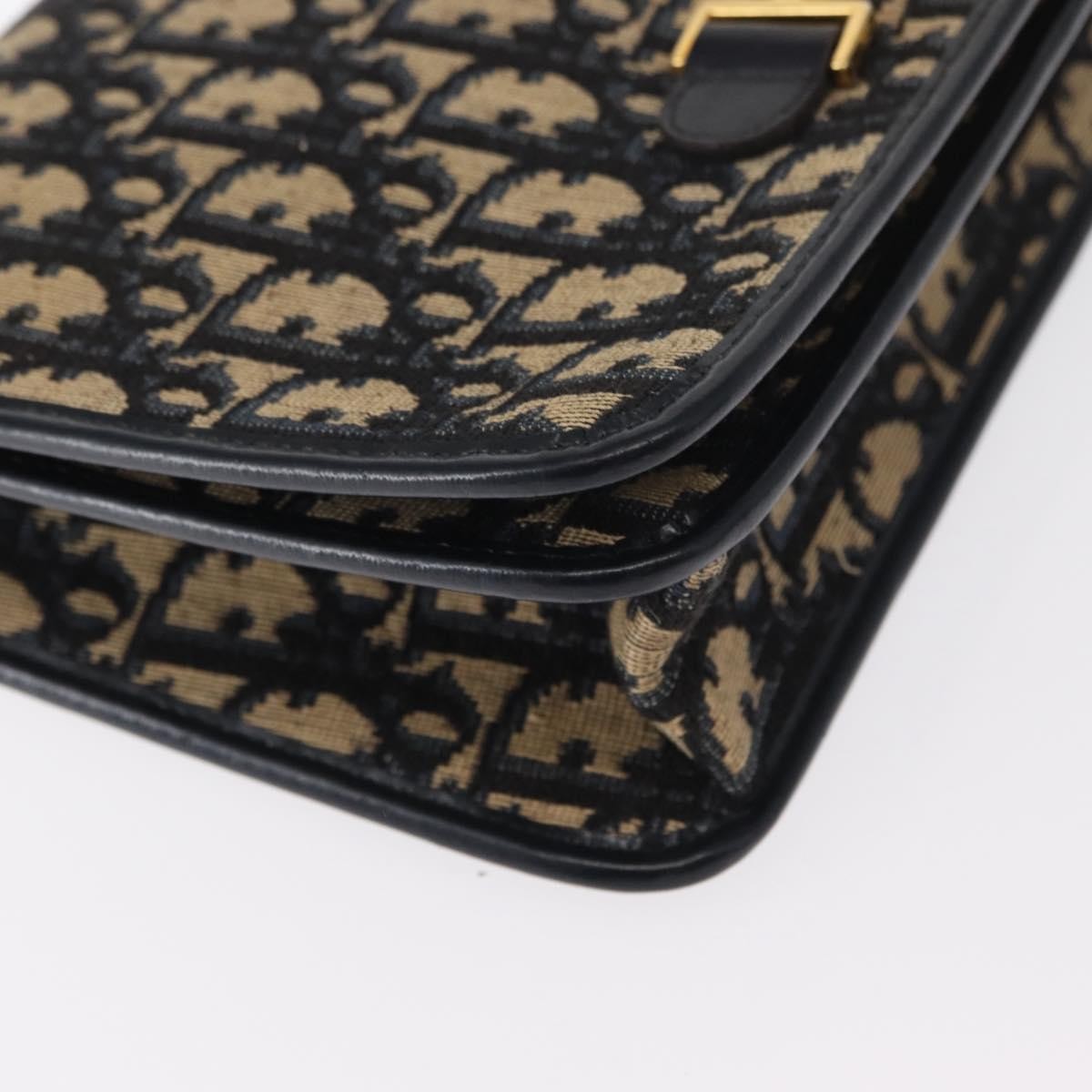 Christian Dior Vintage CD trotter Shoulder bag Canvas, BROWN, CANVAS, Shoulder bag