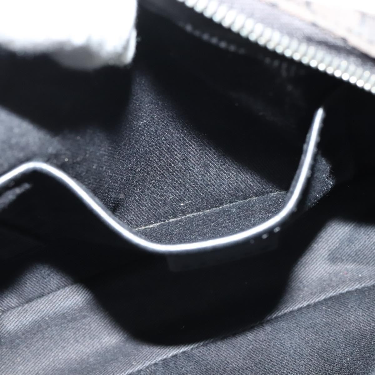 Celine Vintage Macadam Shoulder Bag Canvas, BLACK, CANVAS, Shoulder bag