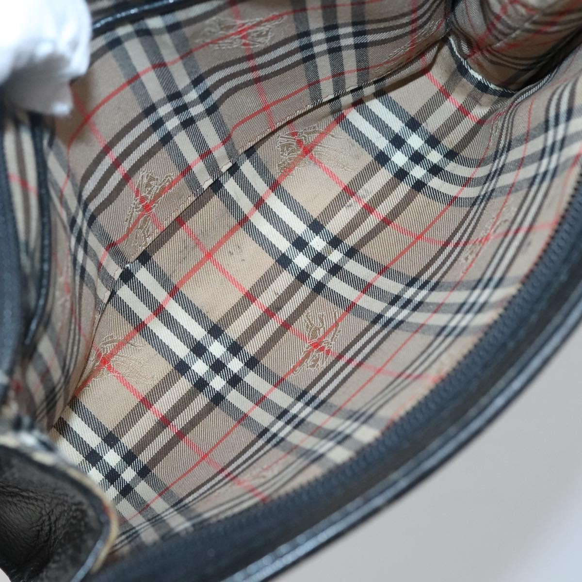 Burberry Zip Clutch Leather, BLACK, LEATHER, Clutche & pouche