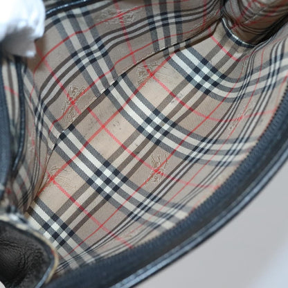 Burberry Zip Clutch Leather, BLACK, LEATHER, Clutche & pouche