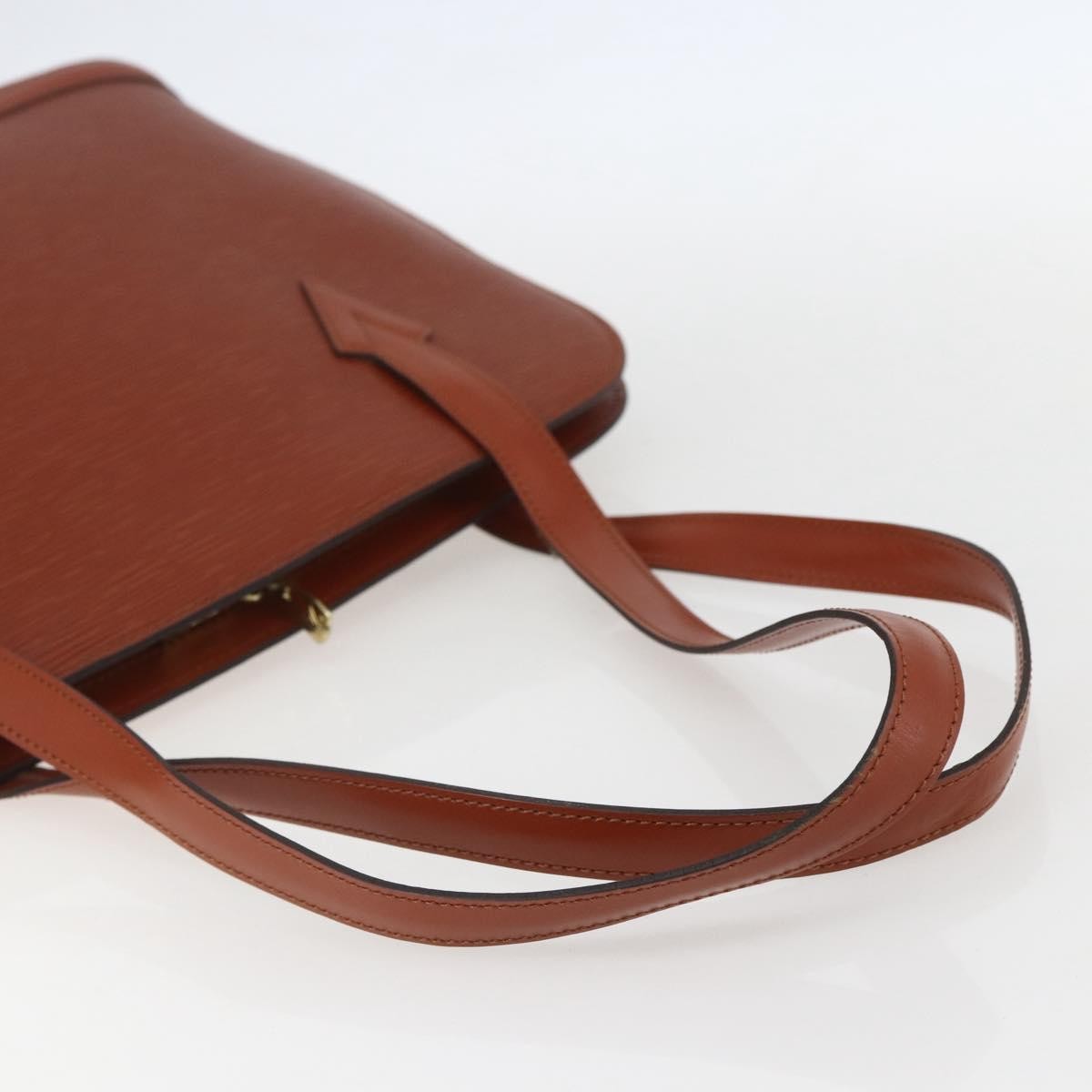 Louis Vuitton Lussac Handbag Epi Leather, BROWN, LEATHER, Shoulder bag