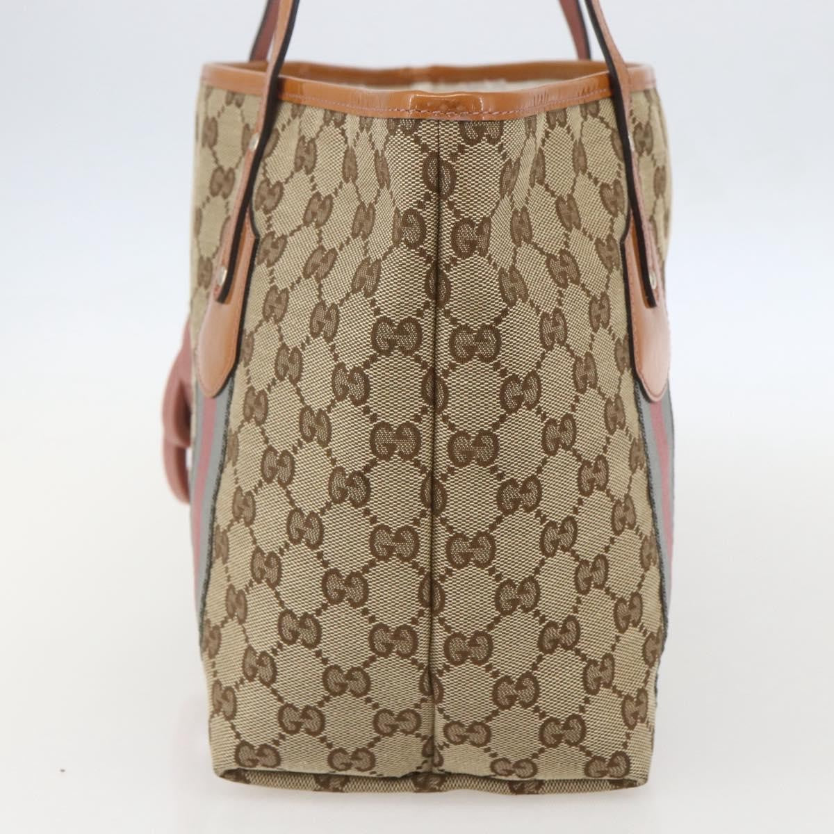 Gucci Jolie Web Tote GG Canvas, BEIGE, CANVAS, Tote bag