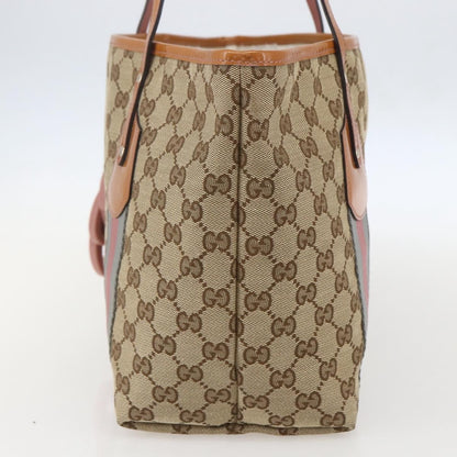 Gucci Jolie Web Tote GG Canvas, BEIGE, CANVAS, Tote bag