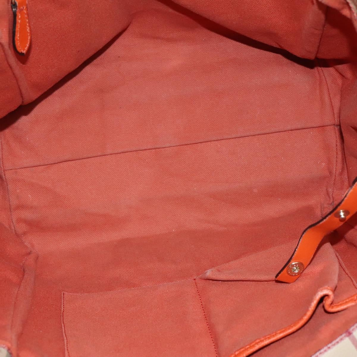 Burberry Canterbury Panels Tote Haymarket Coated Canvas and Leather, BEIGE, CANVAS, Tote bag