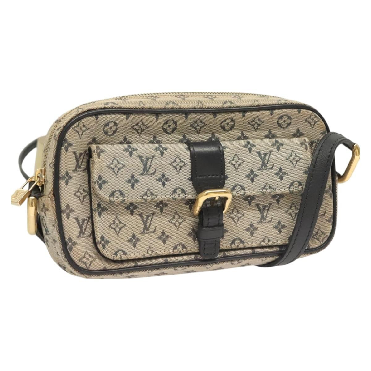 Louis Vuitton Juliette Crossbody Bag Mini Lin, BLUE, CANVAS, Crossbody bag