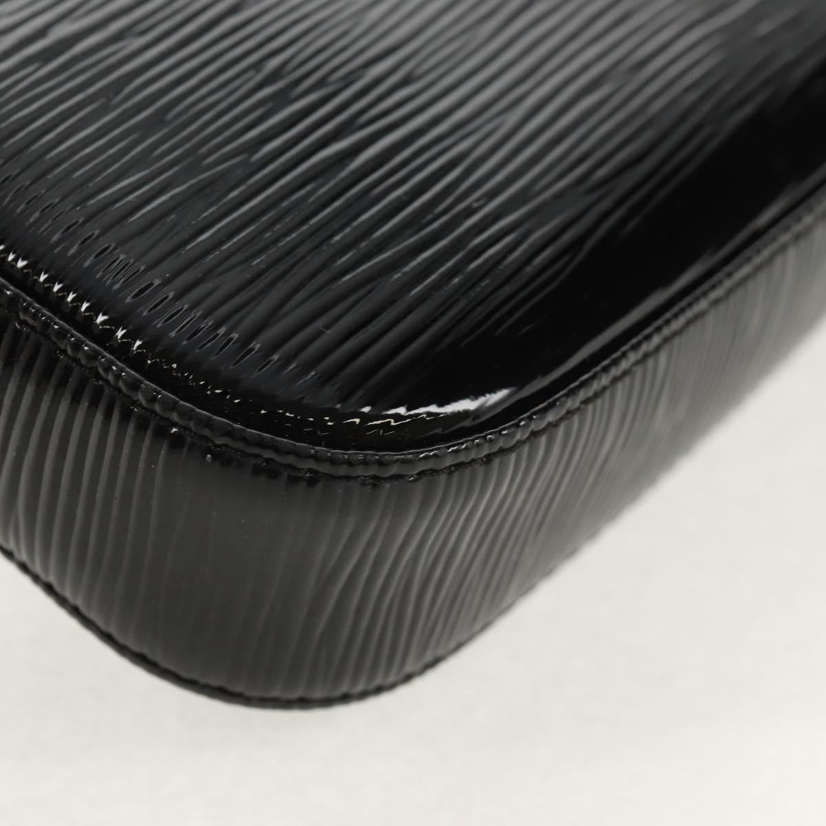 Louis Vuitton Pochette Accessoires NM Electric Epi Leather, BLACK, LEATHER, Clutche & pouche