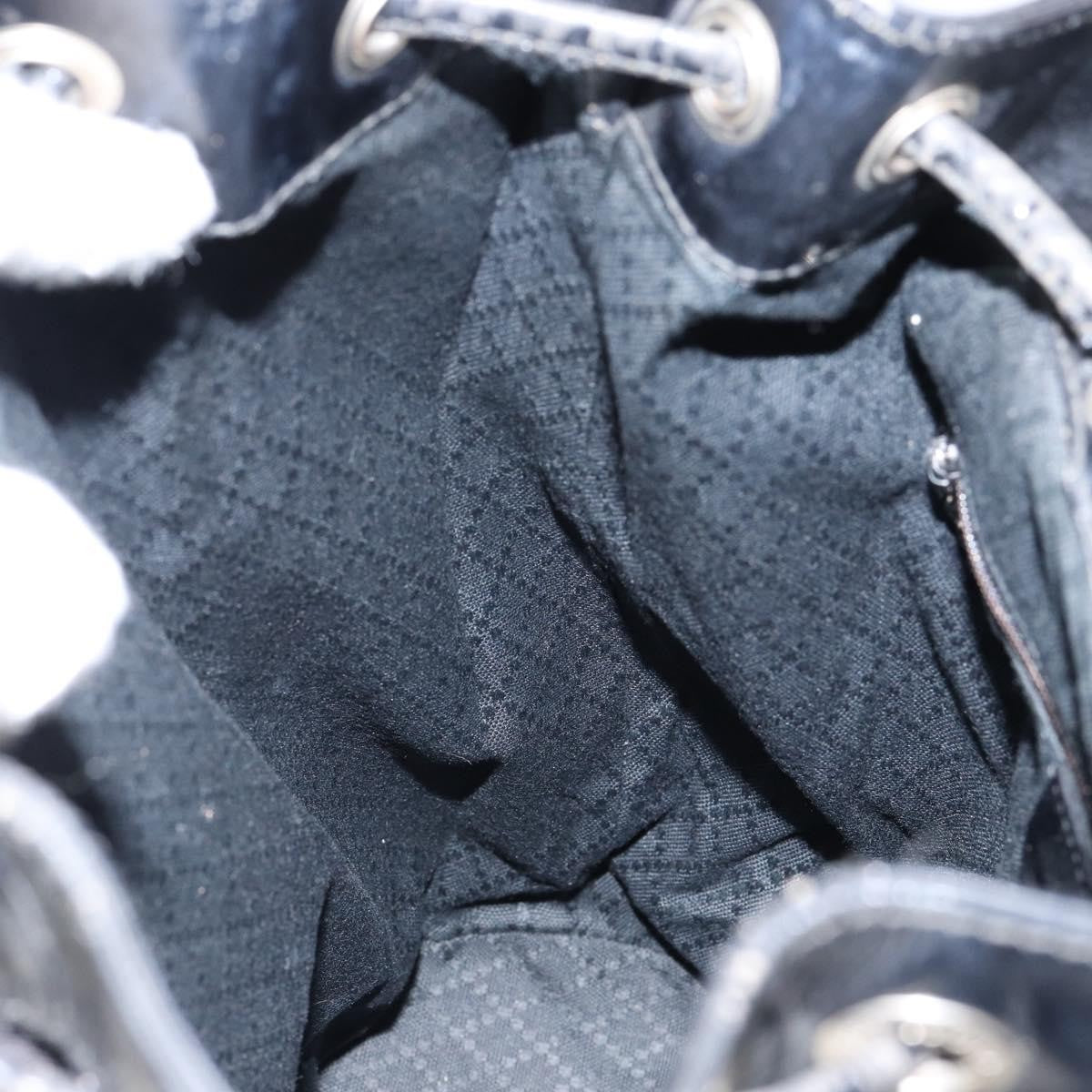 Gucci Vintage Bamboo Sling Backpack Nylon, BLACK, NYLON, Shoulder bag