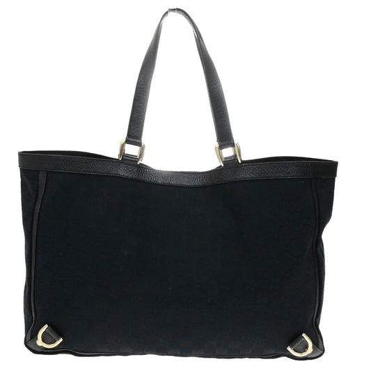 Gucci Abbey D-Ring Tote GG Canvas, BLACK, CANVAS, Tote bag