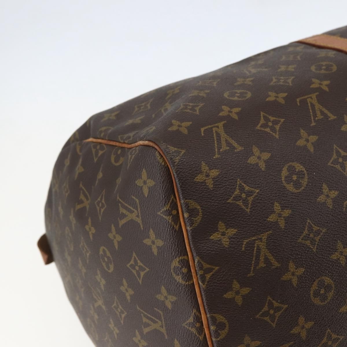 Louis Vuitton Keepall Bag Monogram Canvas, BROWN, CANVAS, Travel bag