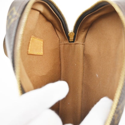 Louis Vuitton Pochette Gange Monogram Canvas, BROWN, CANVAS, Clutche & pouche