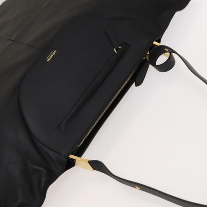 Burberry Vintage Shoulder Bag Leather, BLACK, LEATHER, Shoulder bag