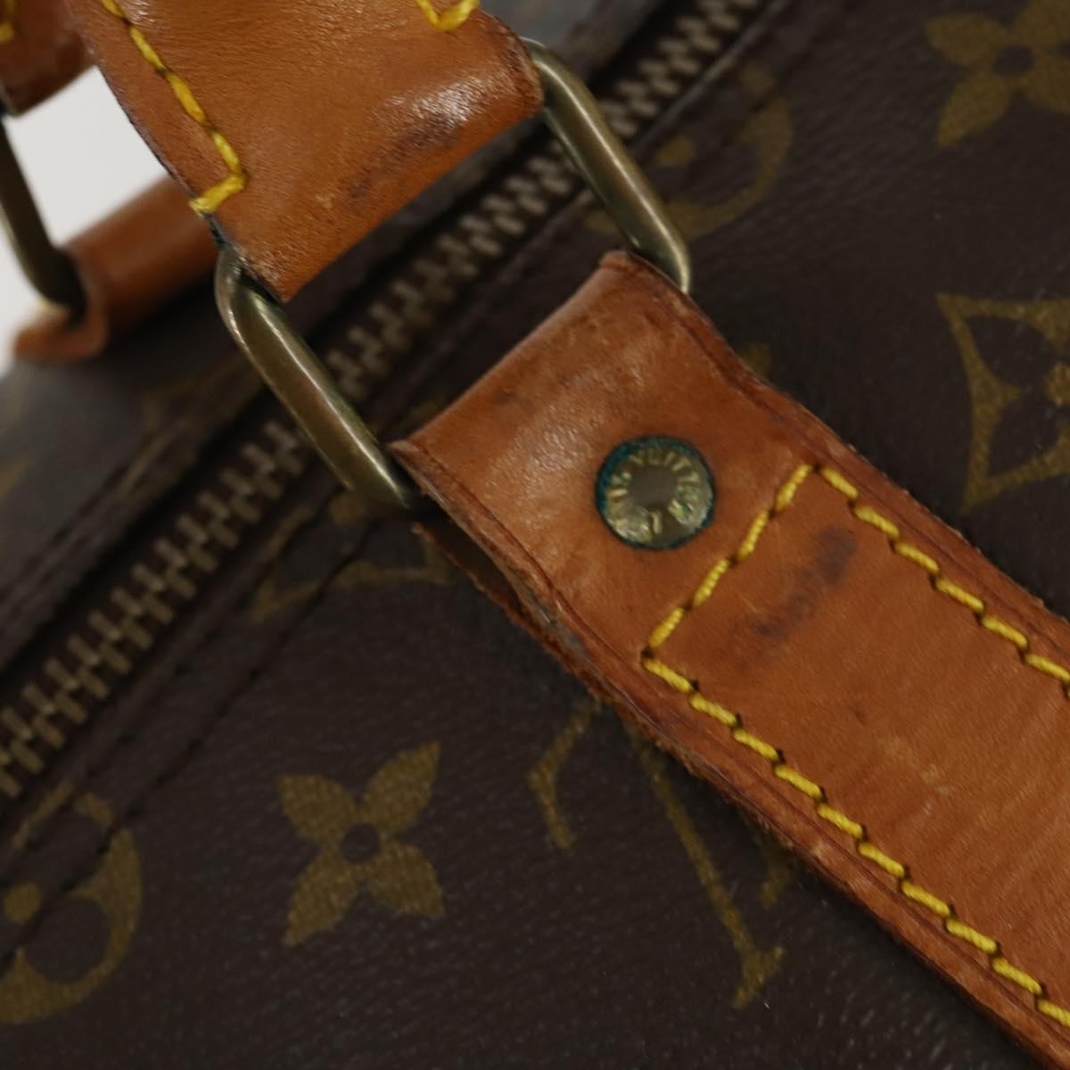 Louis Vuitton Keepall Bag Monogram Canvas, BROWN, CANVAS, Travel bag