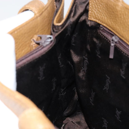Saint Laurent Vintage Handbag Leather, BROWN, LEATHER, Handbag