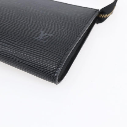 Louis Vuitton Pochette Accessoires Epi Leather, BLACK, LEATHER, Clutche & pouche