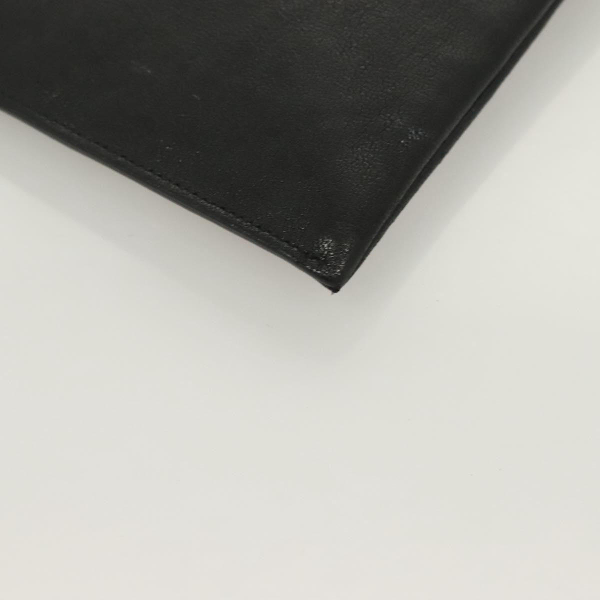 Saint Laurent Stars Zip Pouch Leather, BLACK, LEATHER, Clutche & pouche