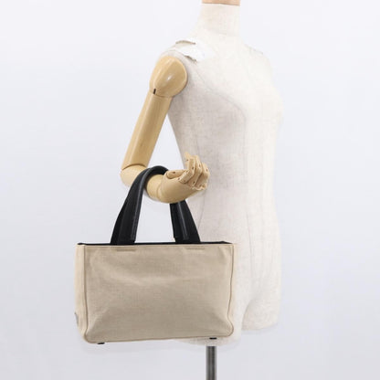 Prada Vintage Handbag Canvas, BEIGE, CANVAS, Handbag