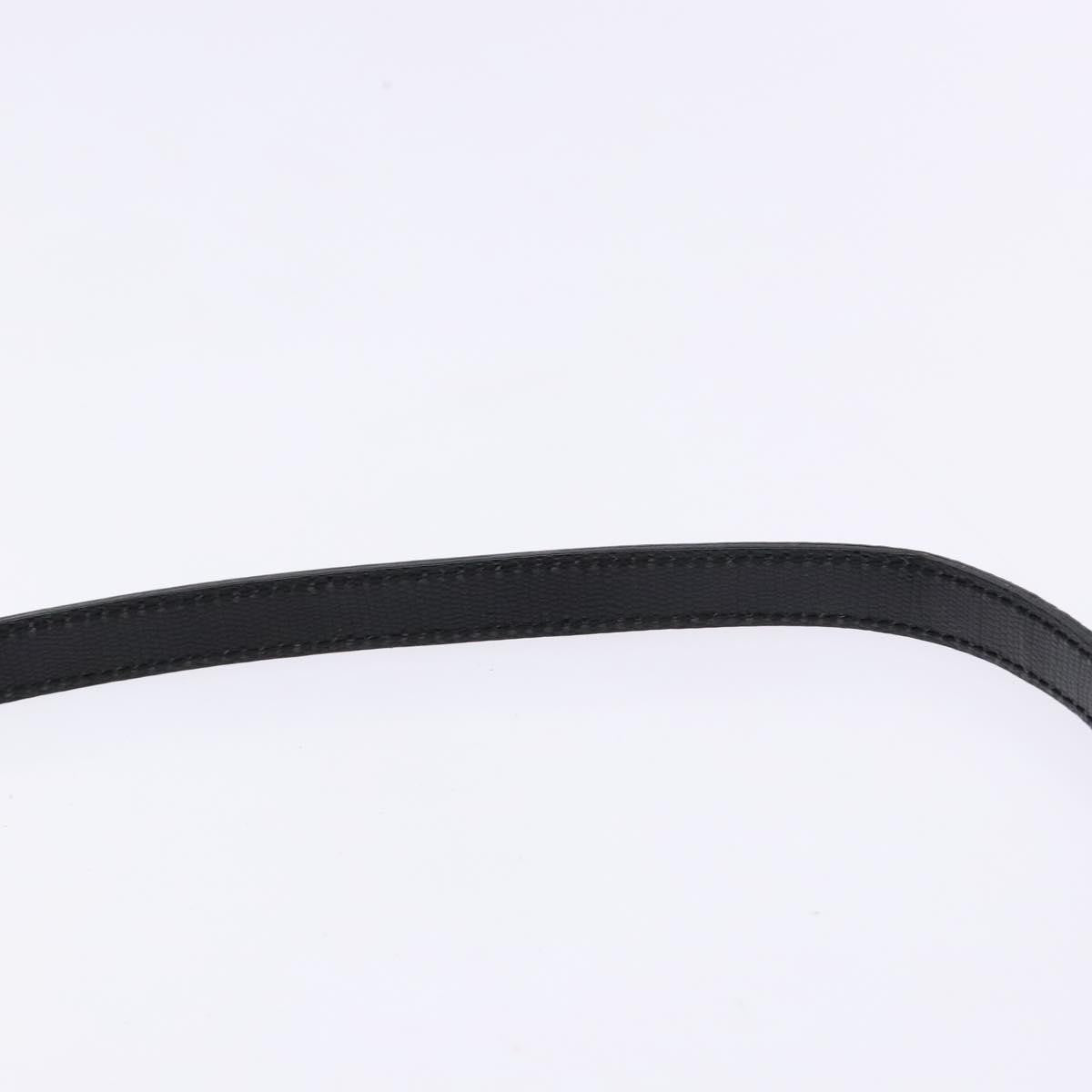 Celine Vintage Circle Logo Crossbody Bag Leather, BLACK, LEATHER, Crossbody bag