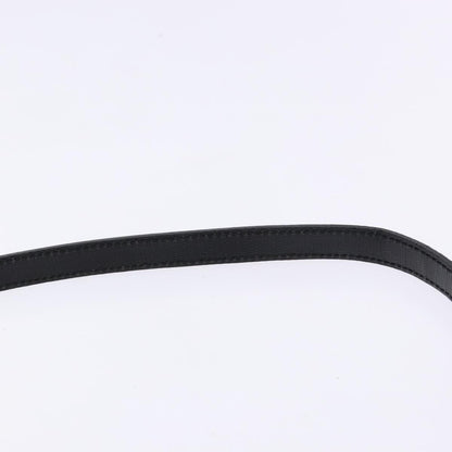 Celine Vintage Circle Logo Crossbody Bag Leather, BLACK, LEATHER, Crossbody bag