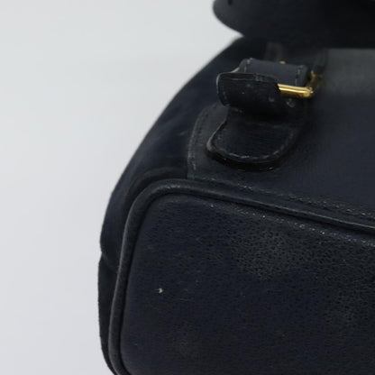 Gucci Gucci bamboo backpack daim, NAVY, SUEDE, Backpack