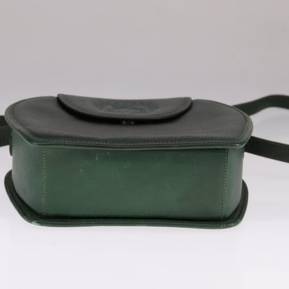 Burberry Vintage Shoulder Bag Leather, GREEN, LEATHER, Shoulder bag