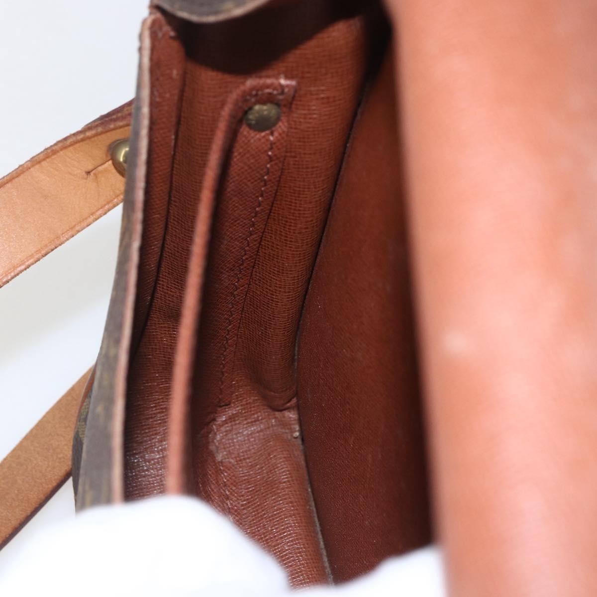 Louis Vuitton Cartouchiere Handbag Monogram Canvas, BROWN, CANVAS, Shoulder bag