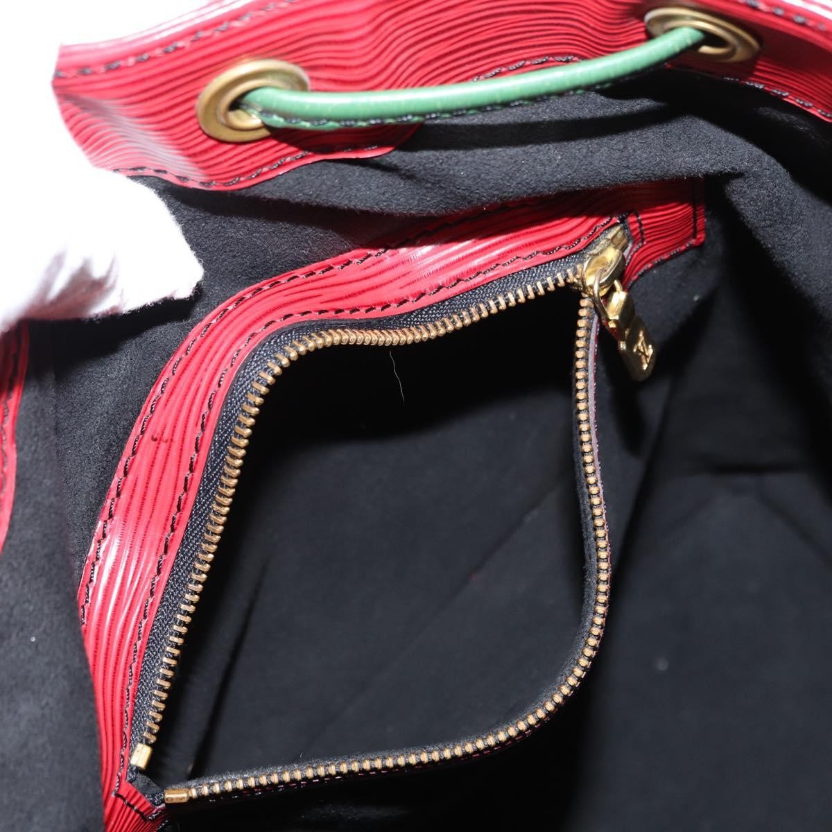 Louis Vuitton Tricolor Noe Handbag Epi Leather, RED, LEATHER, Shoulder bag