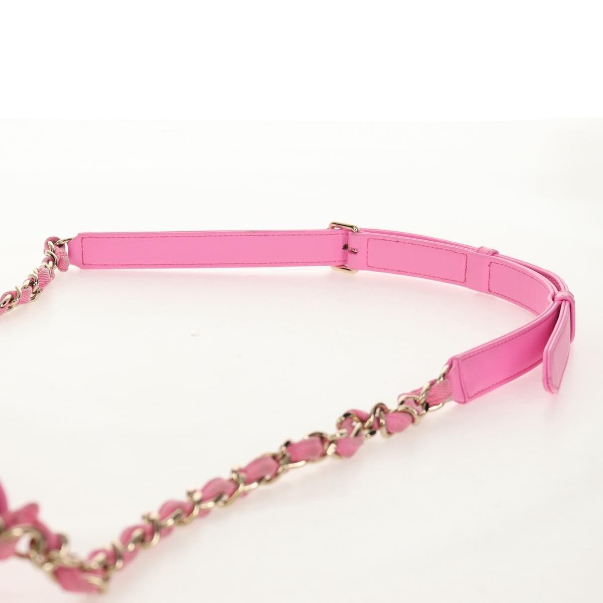 Chanel Flap Messenger Bag Quilted Denim, PINK, CANVAS, Shoulder bag