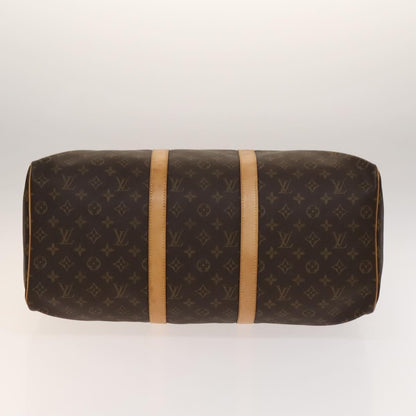 Louis Vuitton Keepall Bag Monogram Canvas, BROWN, CANVAS, Travel bag
