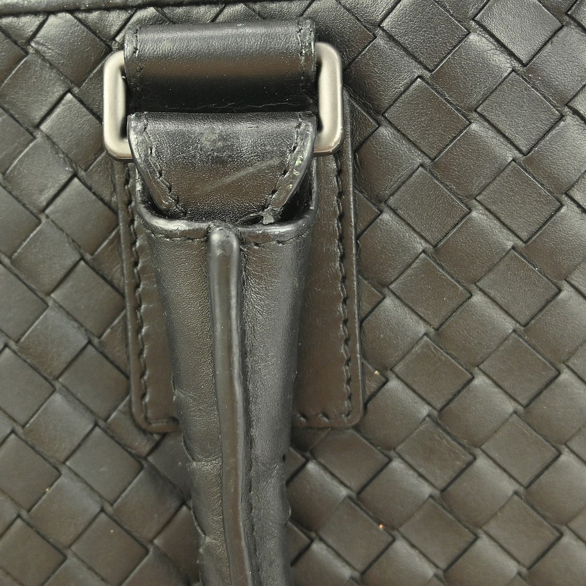 Bottega Veneta Top Zip Briefcase Intrecciato Nappa, BLACK, LEATHER, Briefcase