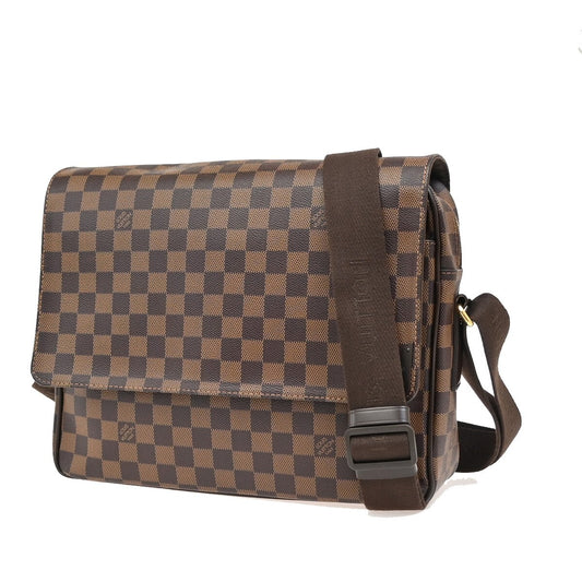Louis Vuitton Shelton Messenger Bag Damier, BROWN, CANVAS, Shoulder bag