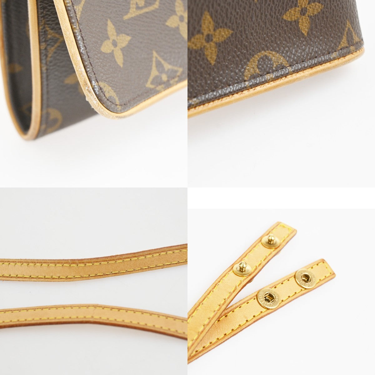 Louis Vuitton Twin Handbag Monogram Canvas, Brown, Canvas, Clutch