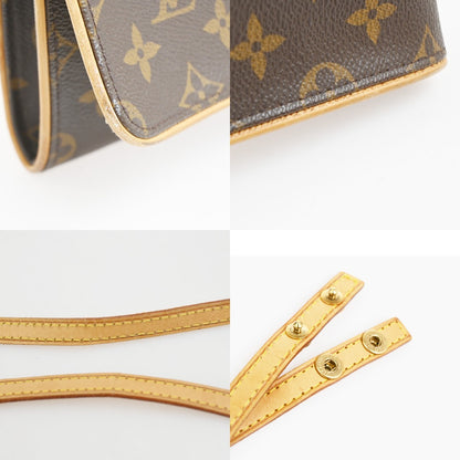 Louis Vuitton Twin Handbag Monogram Canvas, Brown, Canvas, Clutch