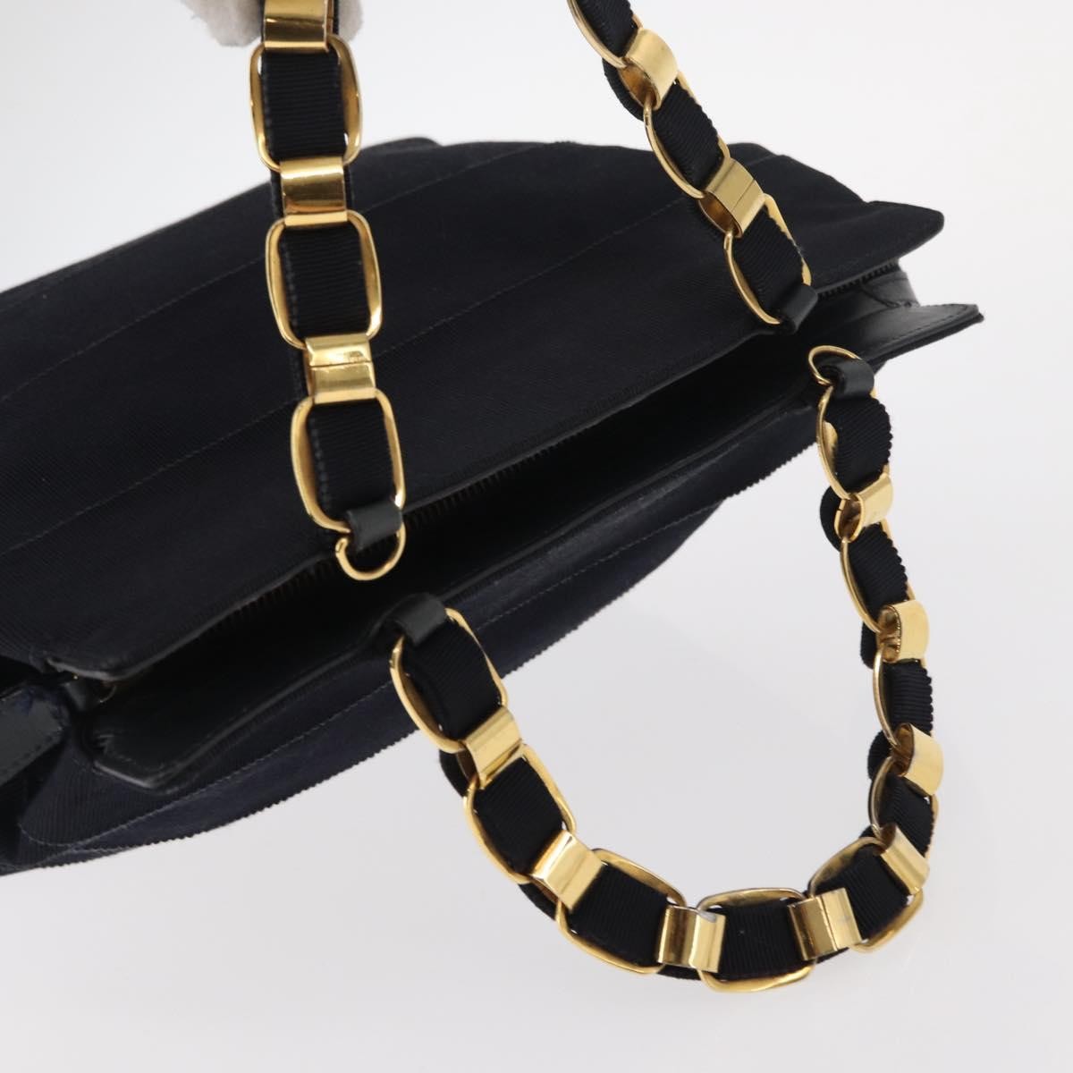 Salvatore Ferragamo Vala Handbag Canvas, NAVY, CANVAS, Handbag