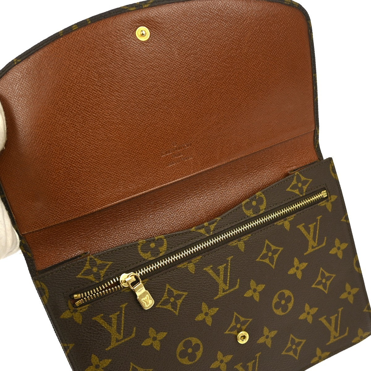 Louis Vuitton Pochette Rabat Monogram Canvas, BROWN, CANVAS, Clutche & pouche