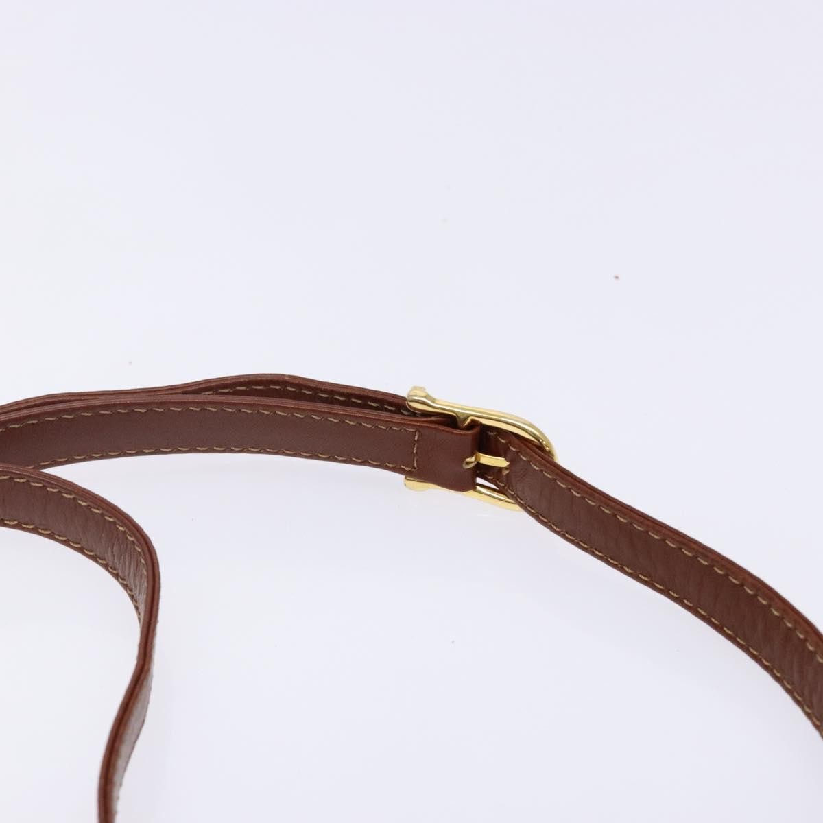 Celine Vintage Triomphe Shoulder Bag Leather, BLACK, LEATHER, Shoulder bag