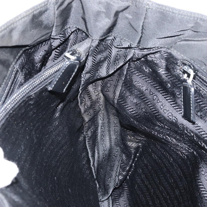 Prada Vintage Zip Tote Tessuto, BLACK, NYLON, Tote bag