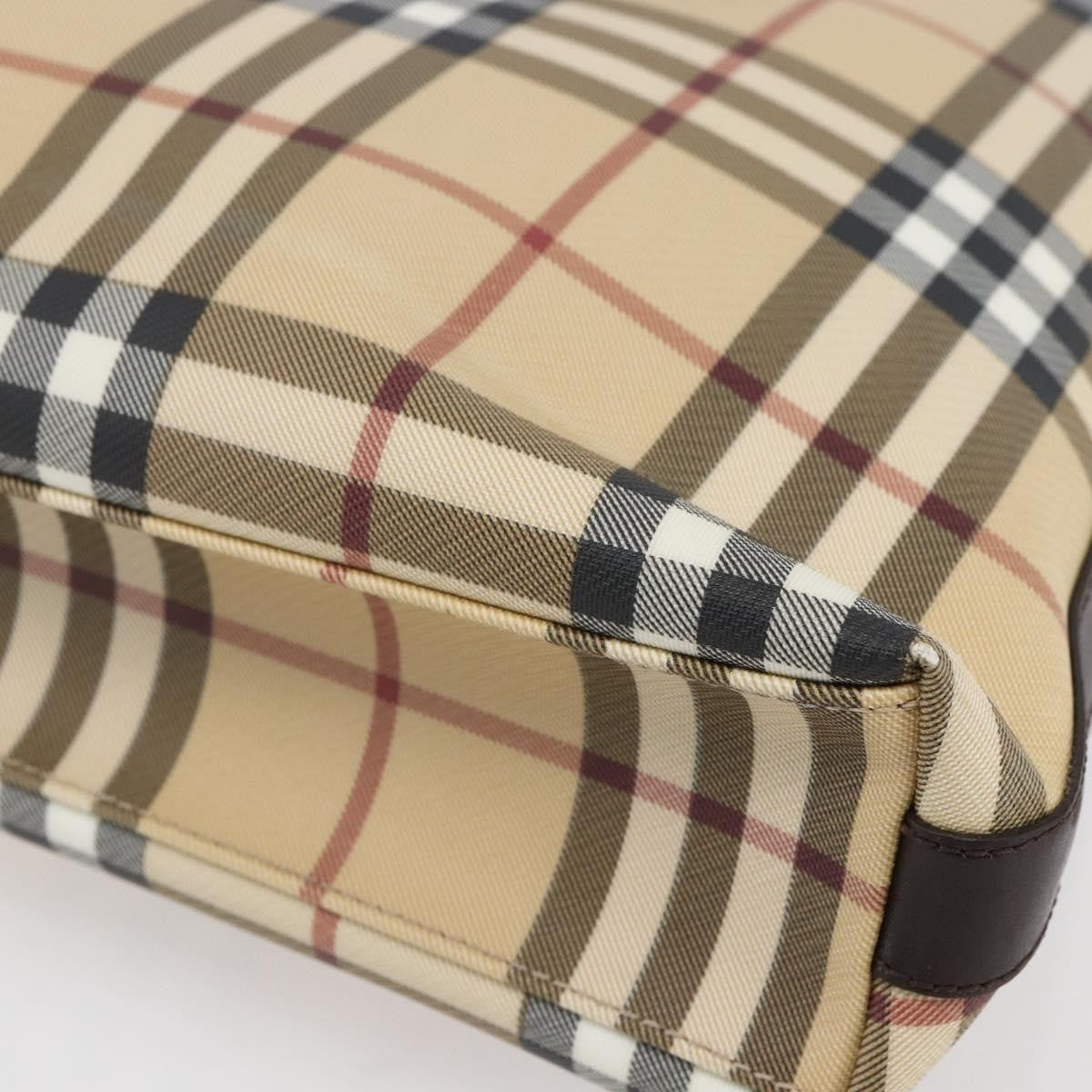 Burberry Nova check Shoulder bag Canvas, BEIGE, PVC, Shoulder bag