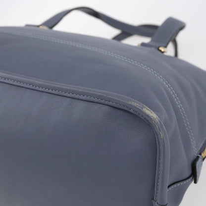 Loewe Anagram handbag Leather, BLUE, LEATHER, Handbag